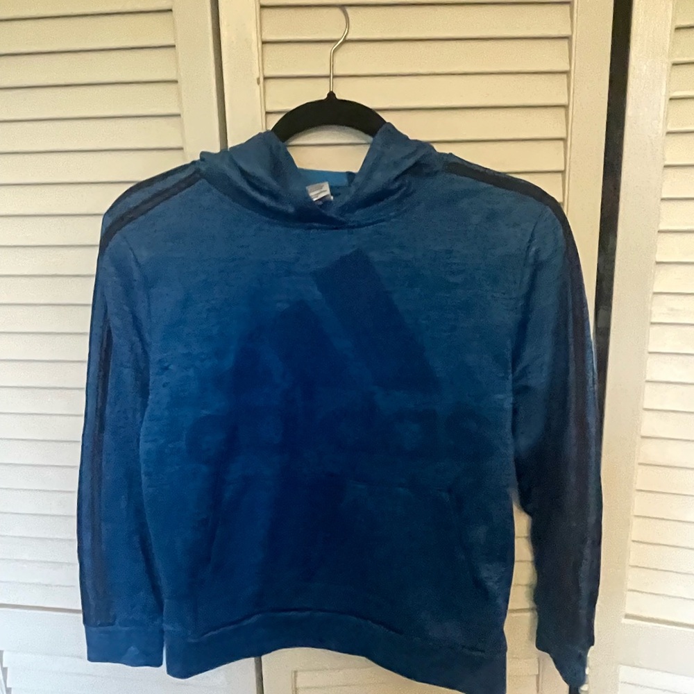 Adidas blue Pullover Hoodie